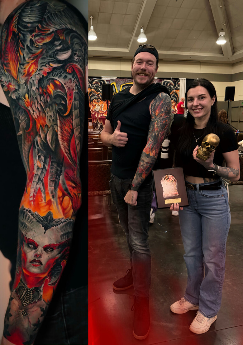 바르클레이 토이츠 아트 페스티벌에서 야나 슈리나가 상을 받는 모습